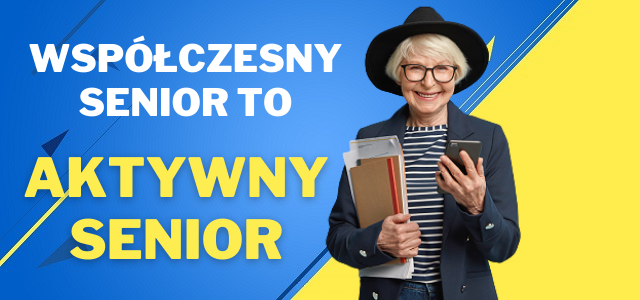 Baner programu współczesny senior