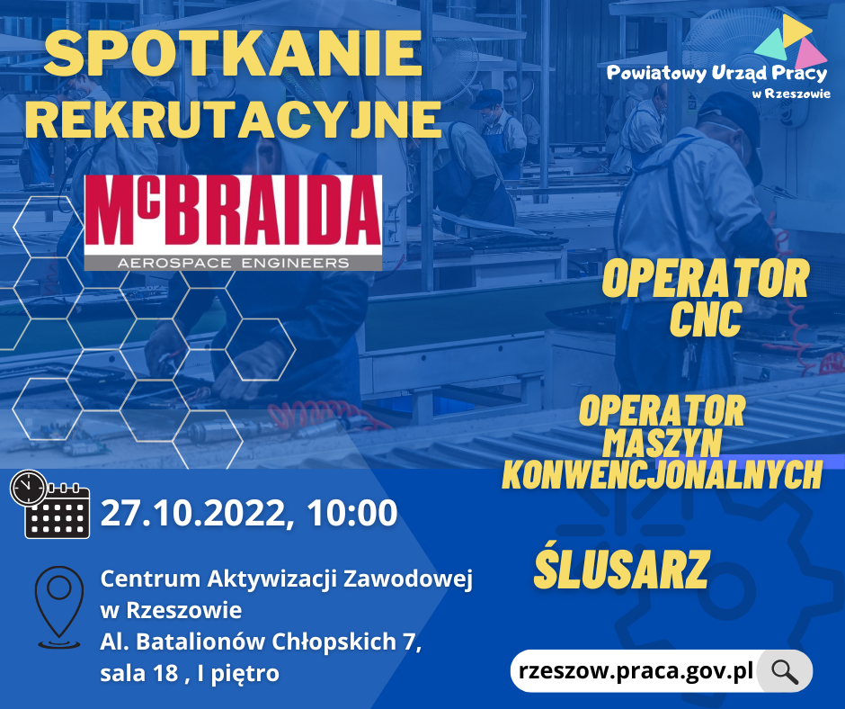 Spotkanie z firmą McBraida - plakat