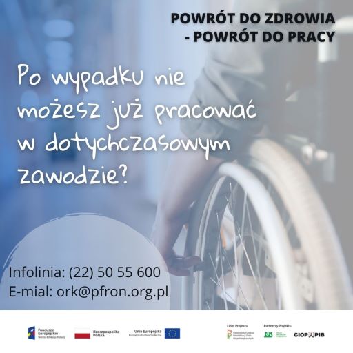 Powrót do zdrowia - powrót do pracy - plakat