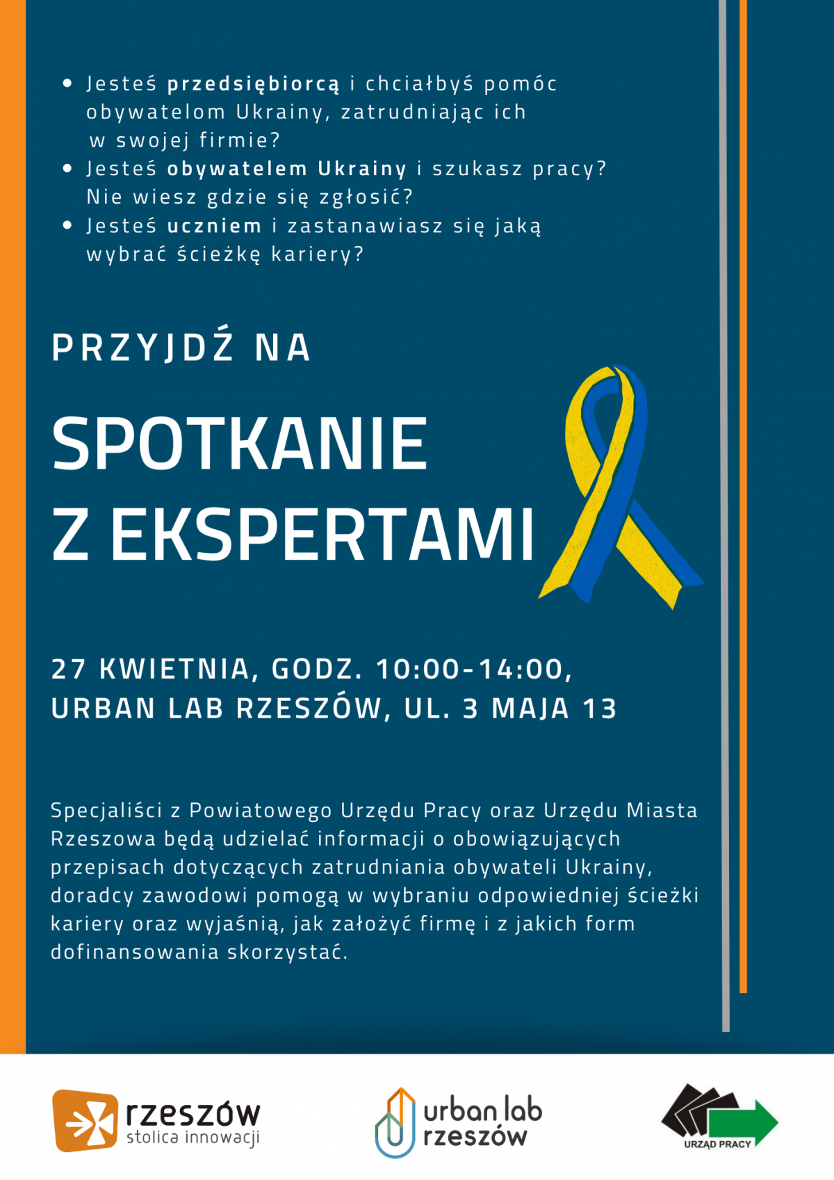 Spotkanie z ekspertami - plakat