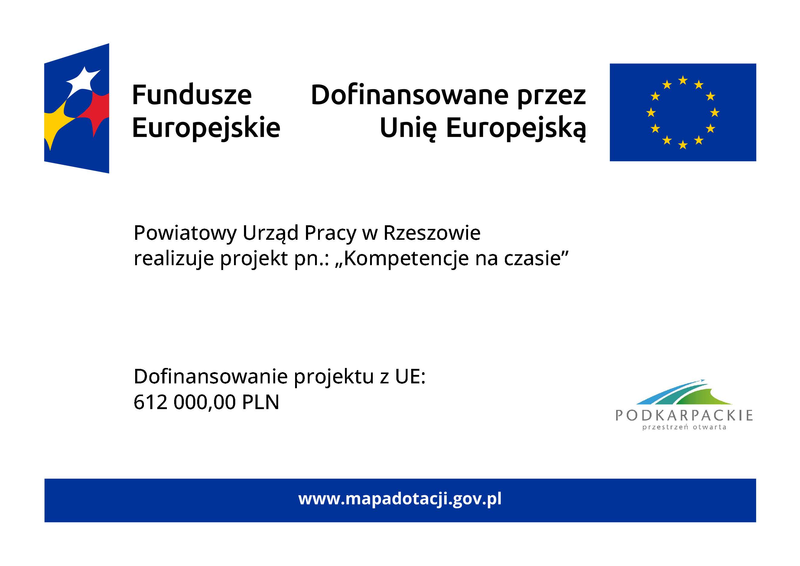 Plakat programu Kompetencje na czasie